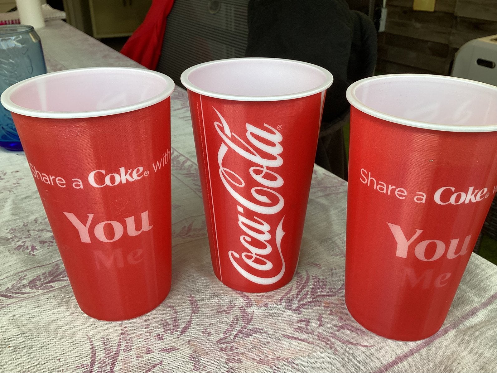 4 Coca-Cola bekers., Ophalen of Verzenden, Zo goed als nieuw, Gebruiksvoorwerp