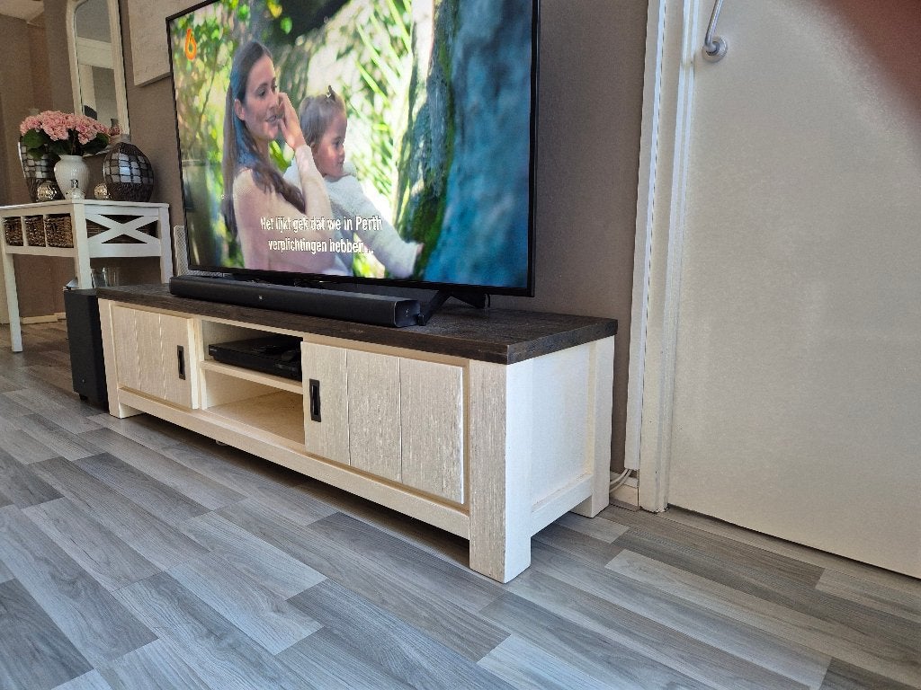 televisie meubel, Ophalen, 150 tot 200 cm, Minder dan 100 cm, 25 tot 50 cm