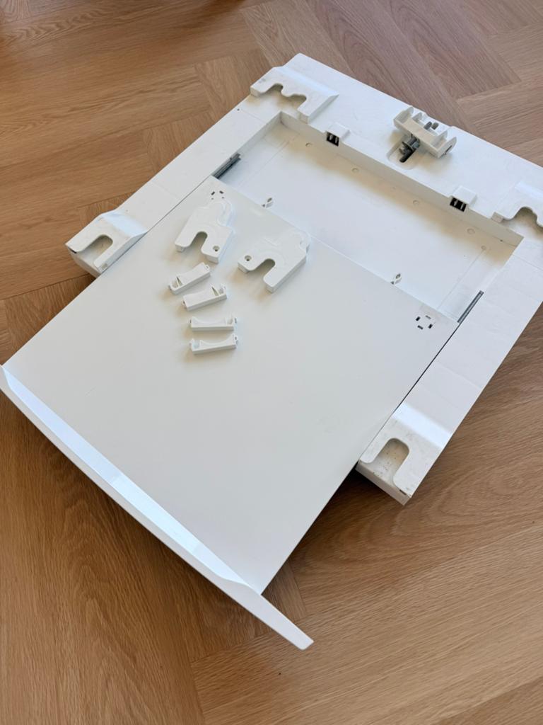 AEG A1WYHSK Stapelkit met legplank voor op wasmachine, Witgoed en Apparatuur, Onderdelen en Toebehoren, Ophalen, Zo goed als nieuw