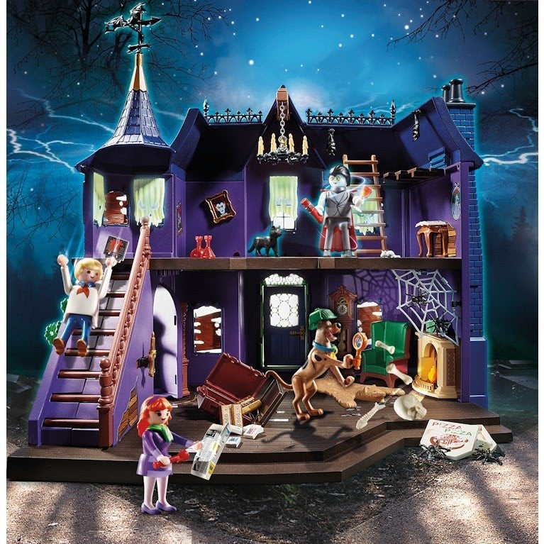 Heel mooi Playmobil Scooby Doo spookhuis, Ophalen, Zo goed als nieuw, Complete set, Overige typen