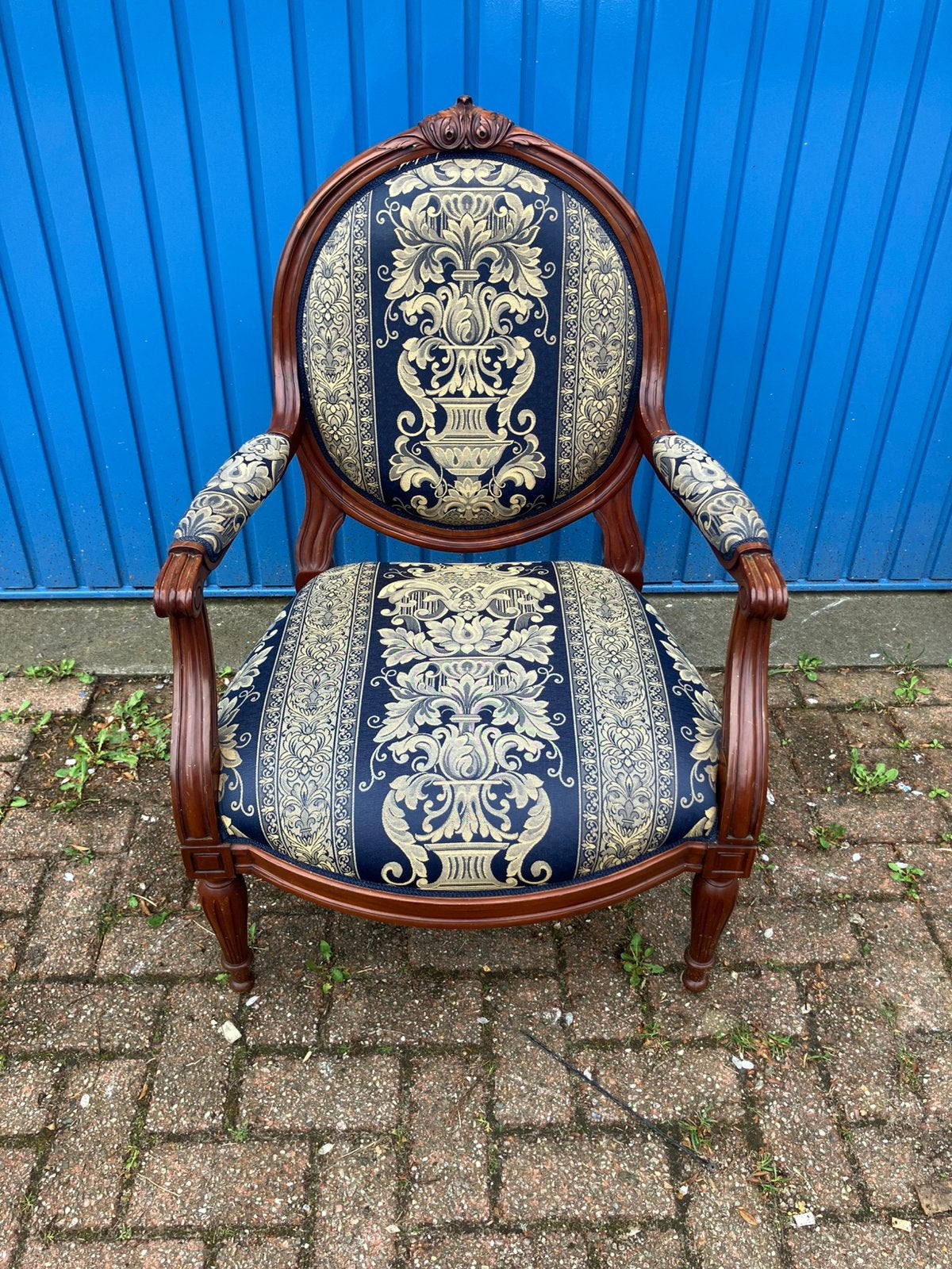 Klassiek Engelse Fauteuil, Antiek en Kunst, Antiek | Meubels | Stoelen en Banken, Ophalen
