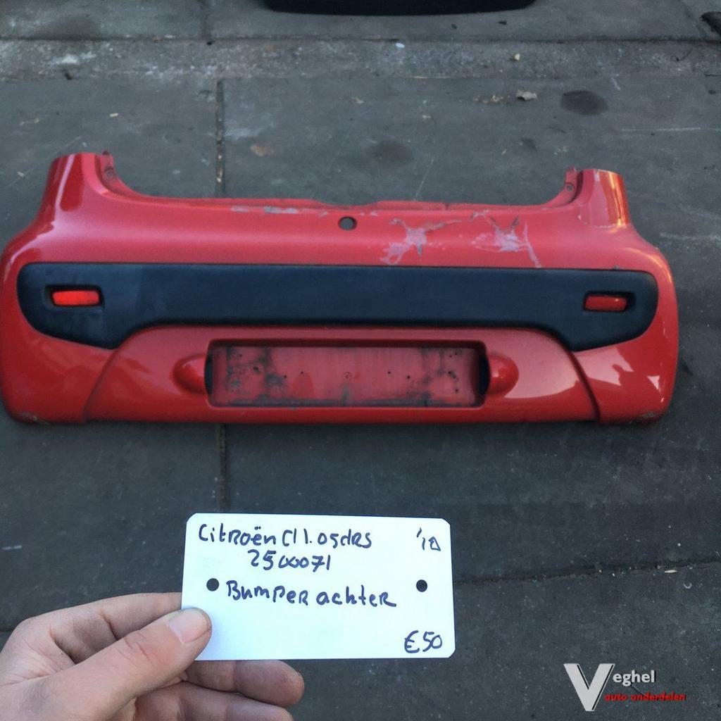 Citroen C1 1.0 5drs 2010 Wagennr 2500071 Achterbumper, Ophalen, Gebruikt, -, -
