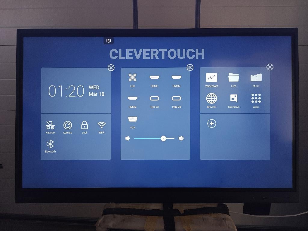 Clevertouch 65 inch, Ophalen, HDMI, Ingebouwde speakers, Clevertouch