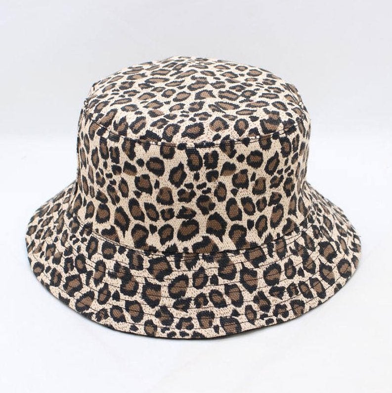 Luipaard hoed (heren dames hoedje vissers panter katoenen), Verzenden, Nieuw, One size fits all, Hoed