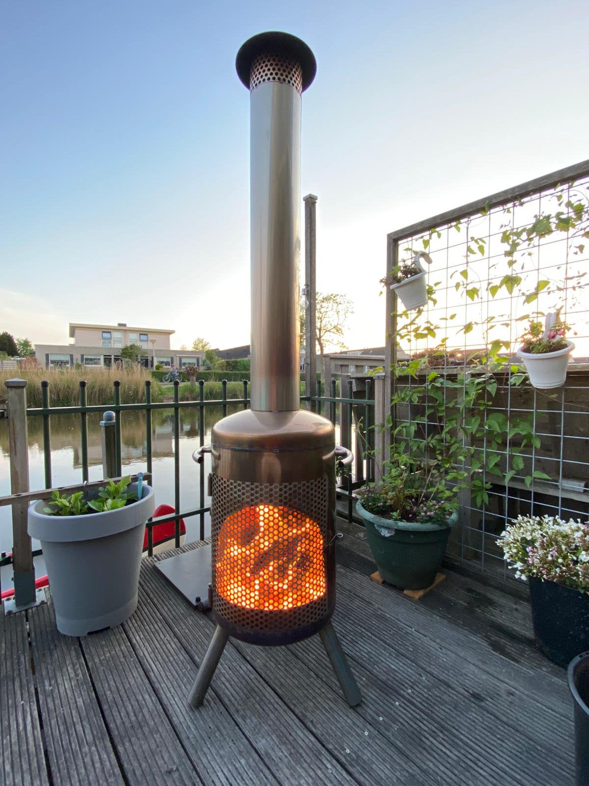 tuinkachel tuinhaard buitenhaard terrashaard buitenkachel, Tuin en Terras, Ophalen of Verzenden, Nieuw