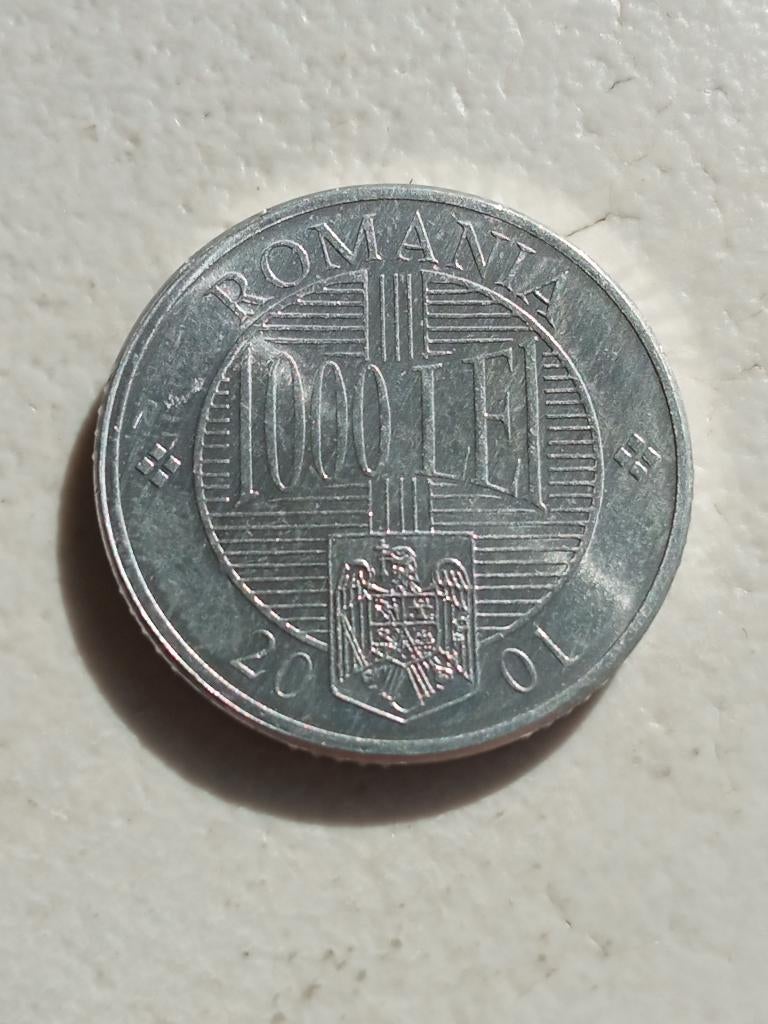 Roemenië 1000 lei 2001., Ophalen of Verzenden, Overige landen, Losse munt