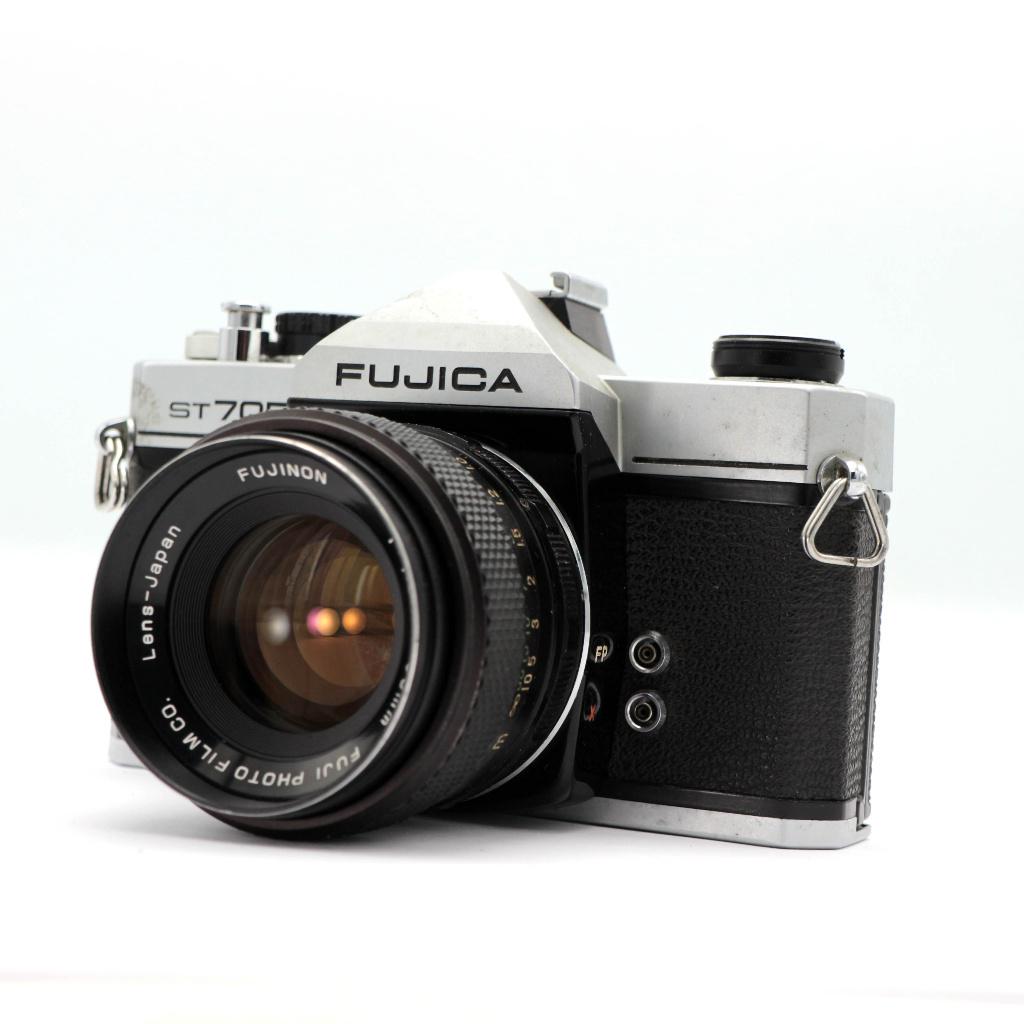 FUJICA ST705 + 55mm f/1.8, Audio, Tv en Foto, Fotocamera's Analoog, Ophalen of Verzenden, Gebruikt, Spiegelreflex, Fuji