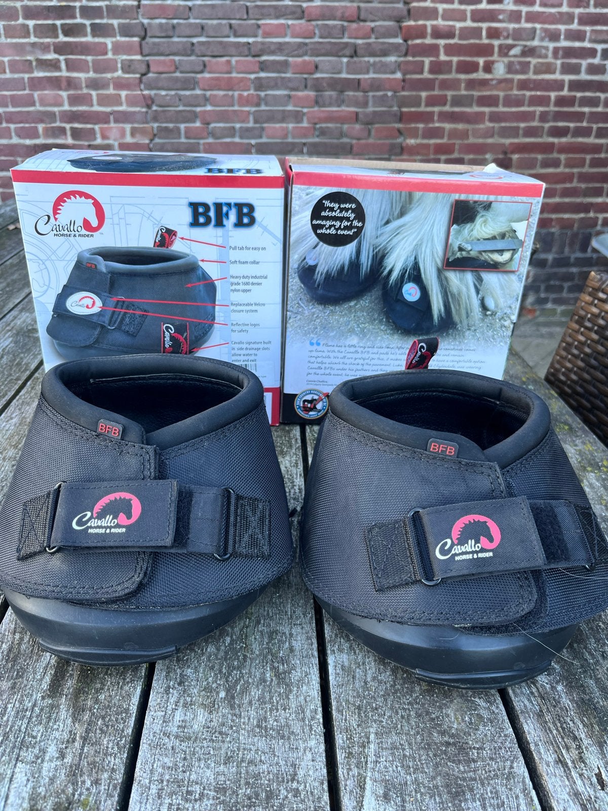 Cavallo Big Foot Boot (BFB) hoefschoenen maat 8, Dieren en Toebehoren, Ophalen of Verzenden, Zo goed als nieuw, Dressuur