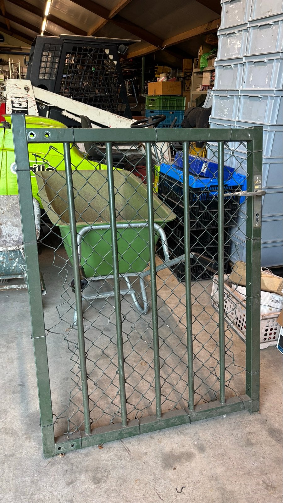 B&G Spijlen Poort - 125 cm hoog 95 cm breed, Tuin en Terras, Tuinhekken en Hekwerk, Ophalen, Met poort, Gebruikt, Spijlenhekwerk