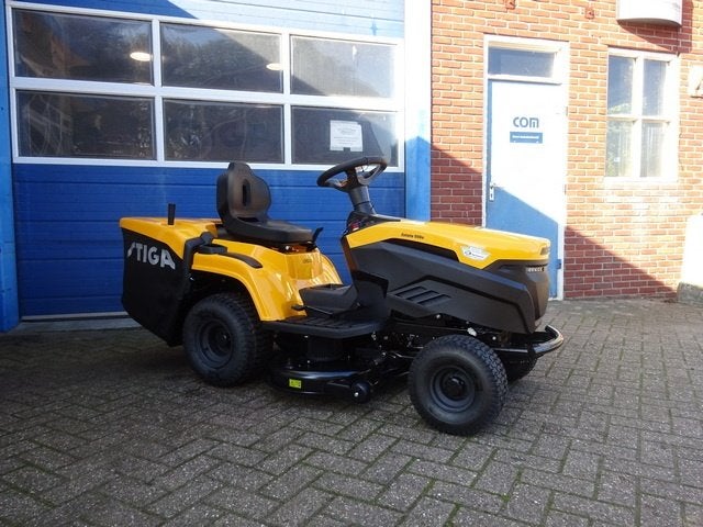 Stiga Estate 598e accu zitmaaier ACTIE!!!, Ophalen of Verzenden, Nieuw, Mulchfunctie, 90 tot 120 cm