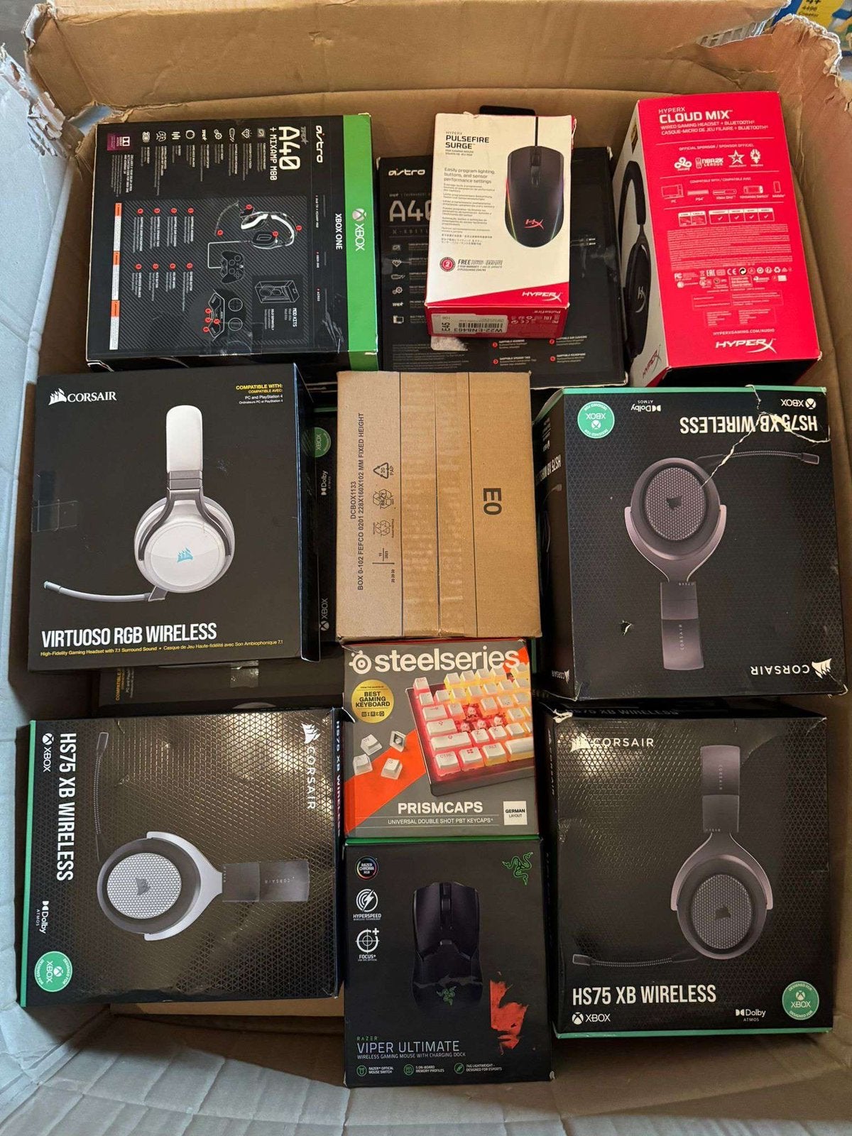 Gaming Retourdozen | Corsair Razer logitech | Retial €5.000+, Hyper X, Refurbished, On-ear, Ophalen of Verzenden