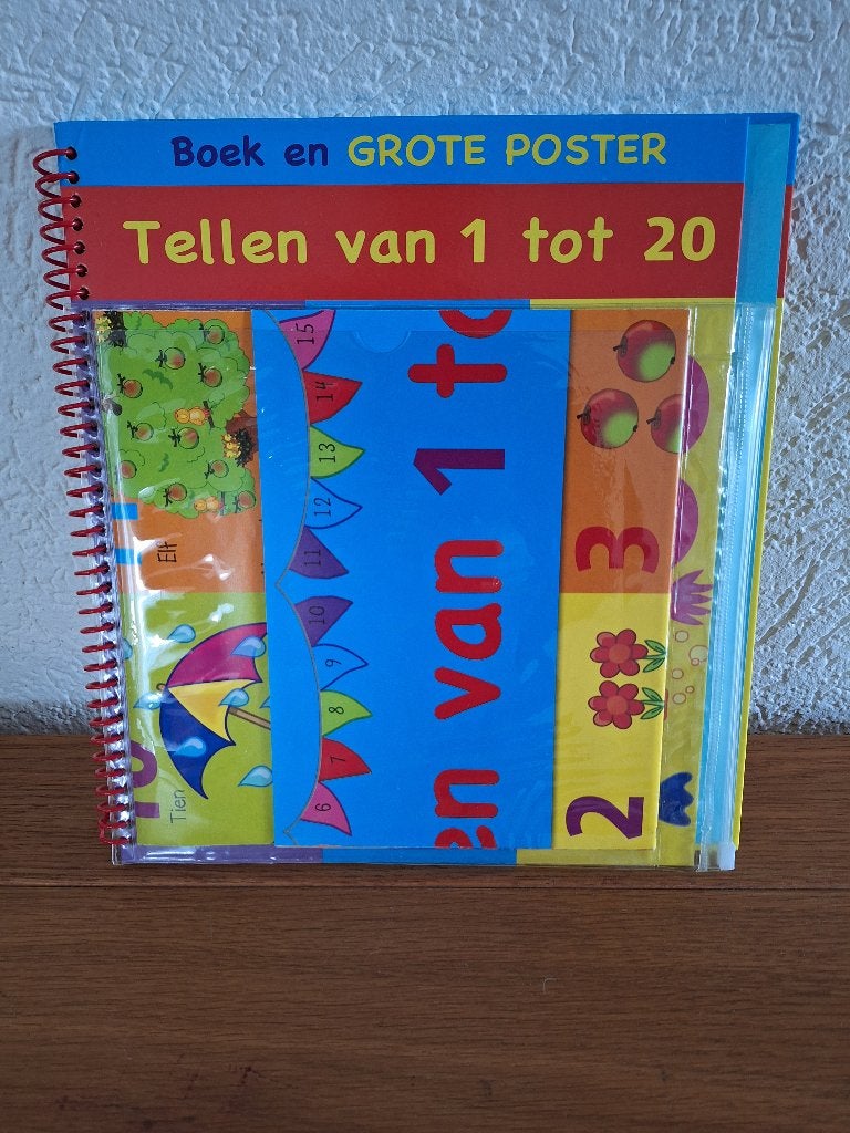 Leren tellen met poster, Ophalen, Zo goed als nieuw, Puzzelen