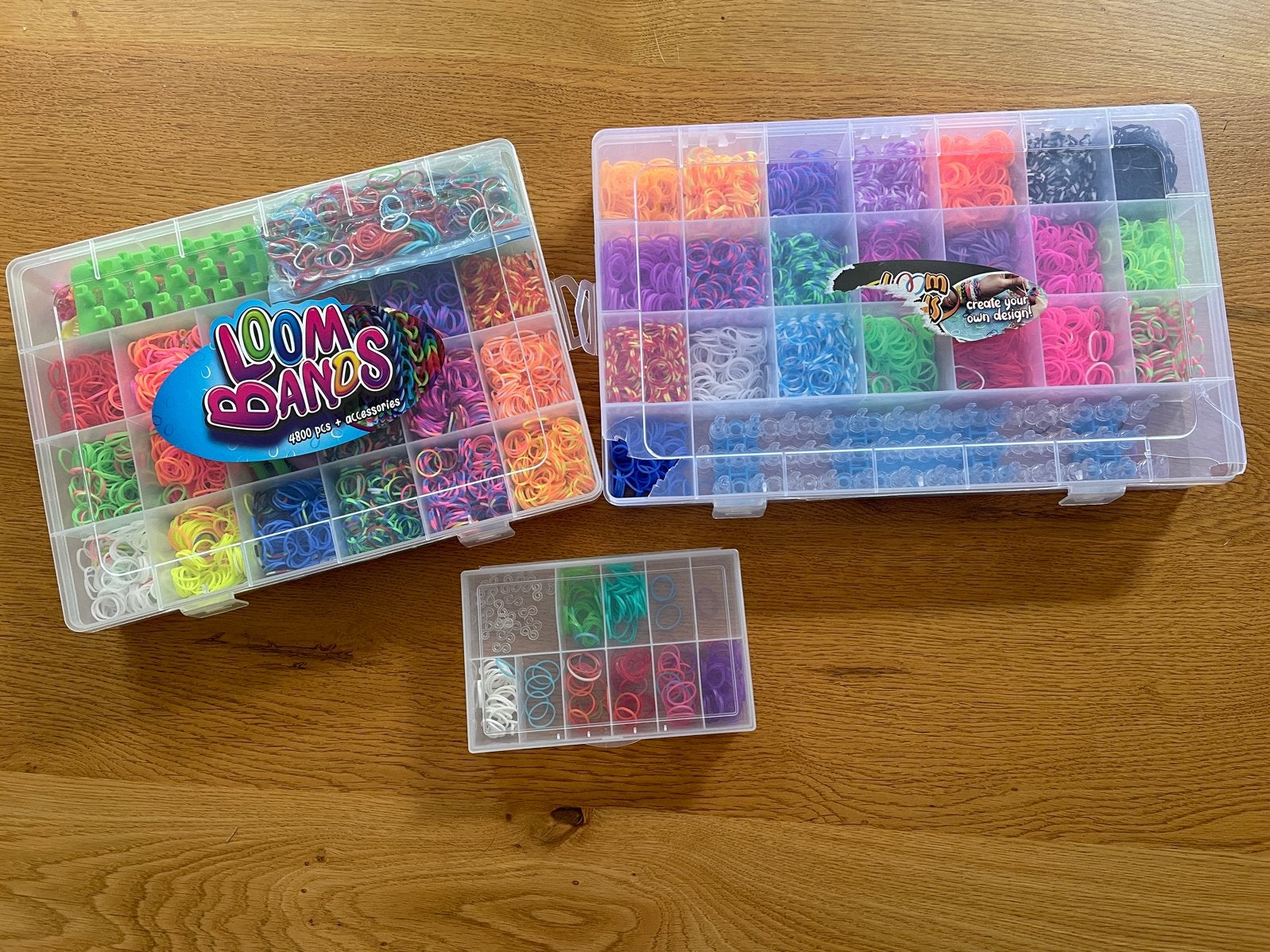 Grote set Loom Bands elastiekjes met opbergdozen, Ophalen, Meerkleurig, Zo goed als nieuw, Rubber
