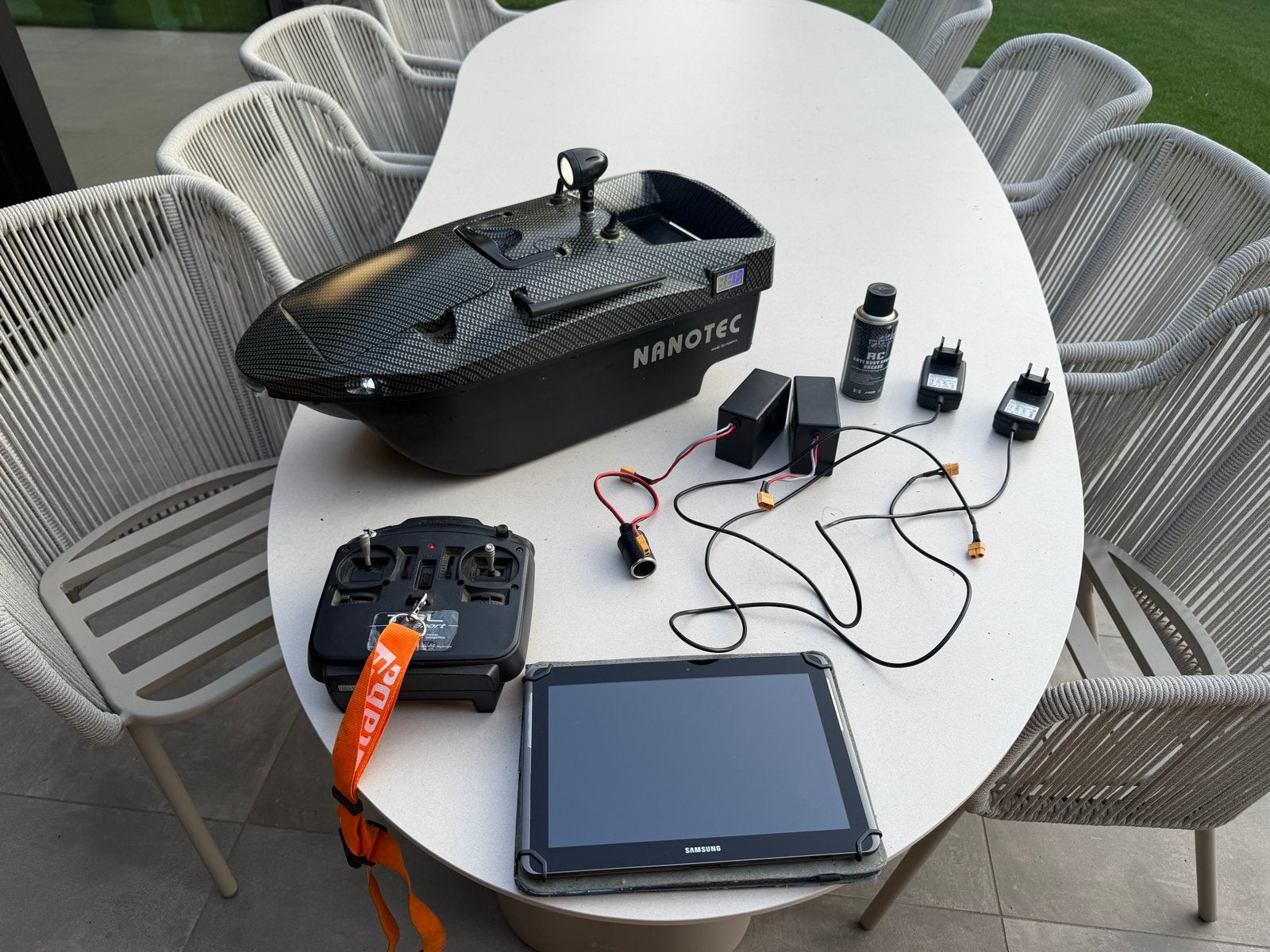 Nanotec Pro voerboot met Vexilar fishfinder en accessoires, Ophalen, Gebruikt, Overige typen