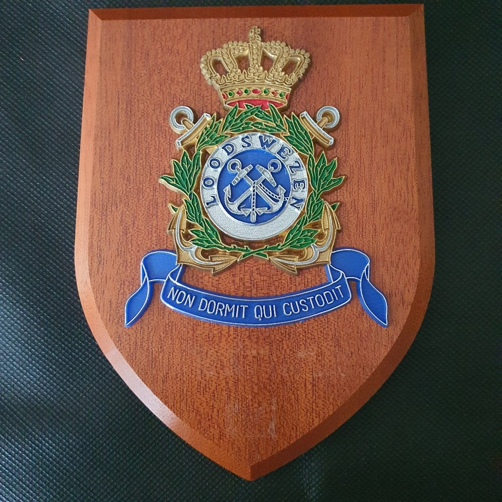 Wapenschildje Loodswezen KM, Verzenden, Marine, Nederland, Embleem of Badge