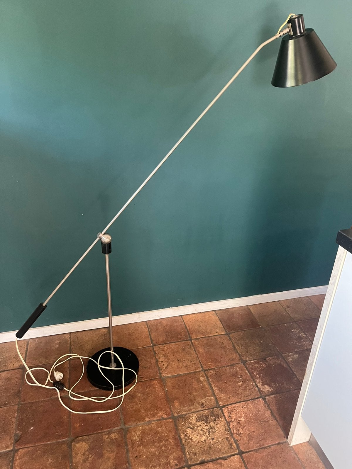 H. Fillekes Magneto Artiforte vloerlamp jaren 50 vintage, Ophalen of Verzenden, Zo goed als nieuw, 150 tot 200 cm