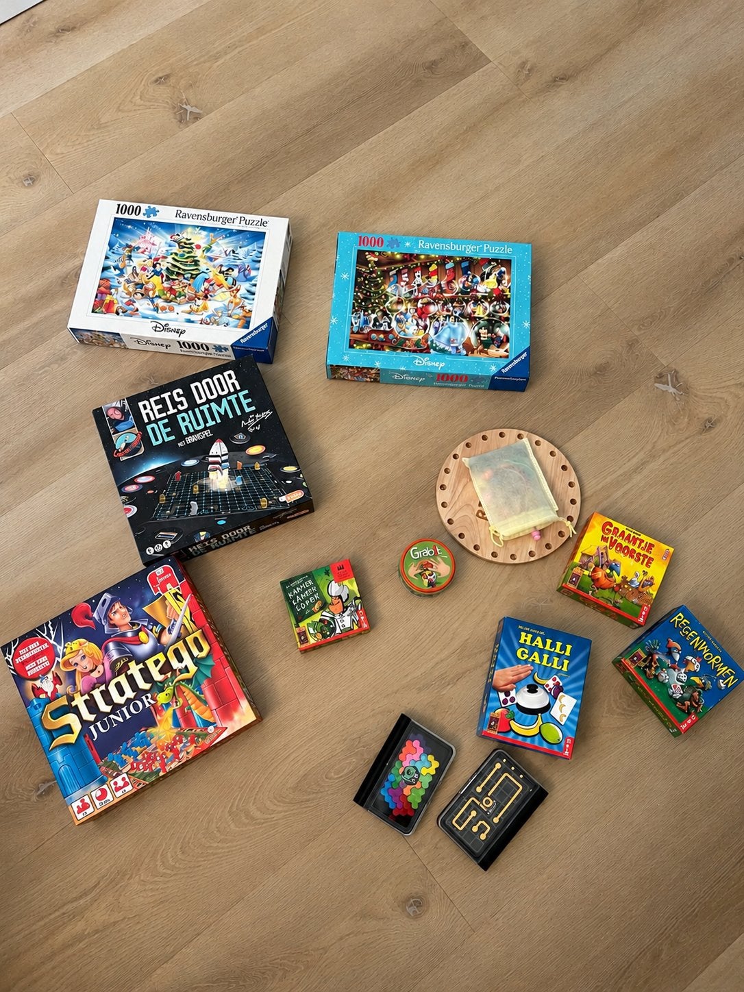 Diverse spelletjes en 2 Ravensburger puzzels - Alles complee, Ophalen of Verzenden, Gebruikt