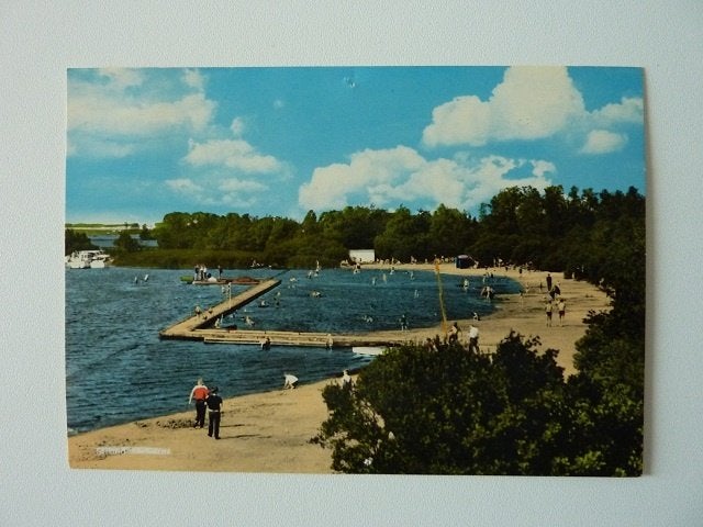 Terhorne jaren 60 strand +  Snekermeer, Ophalen, 1960 tot 1980, Gelopen, Friesland