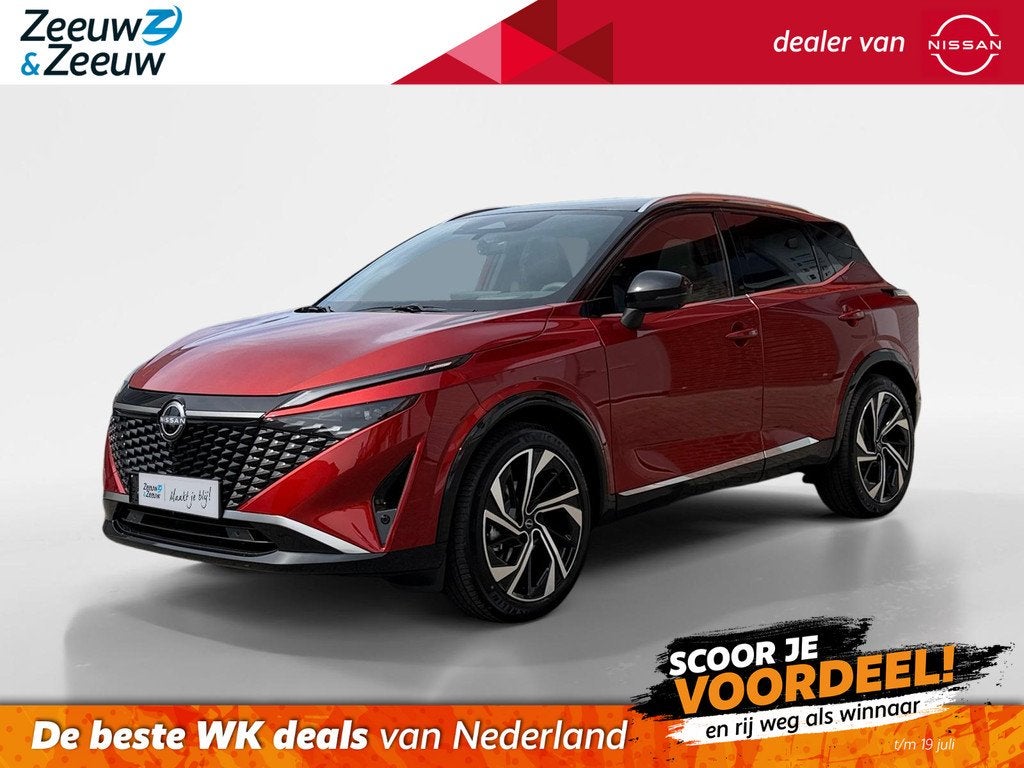 Nissan Qashqai 1.3 MHEV Xtronic Tekna Plus | Navigatie | Hea, 12 maanden, 4 cilinders, Leder, Bedrijf