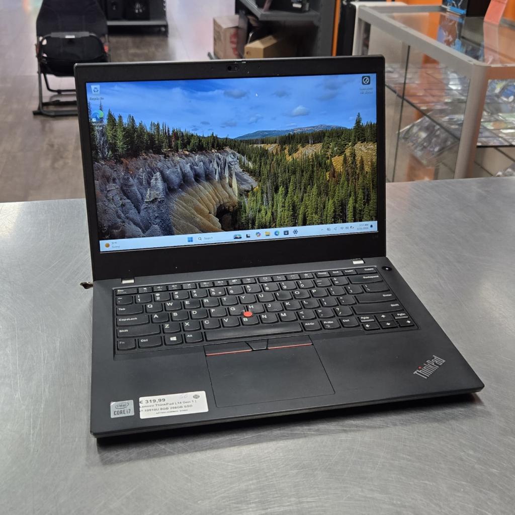 Lenovo ThinkPad L14 Gen 1 | i7-10510U 8GB 256GB SSD, Computers en Software, Windows Laptops, Zo goed als nieuw