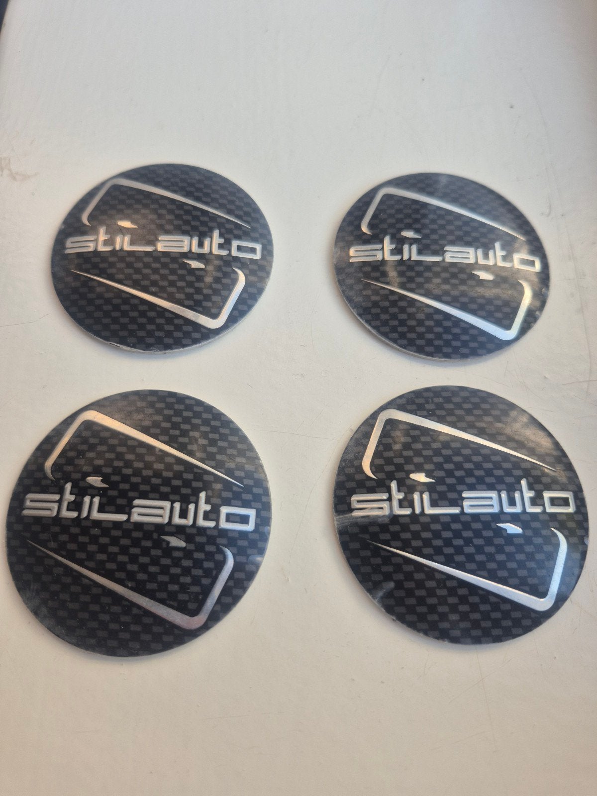 Stilauto wieldop stickers (4 stuks), Ophalen of Verzenden, Nieuw