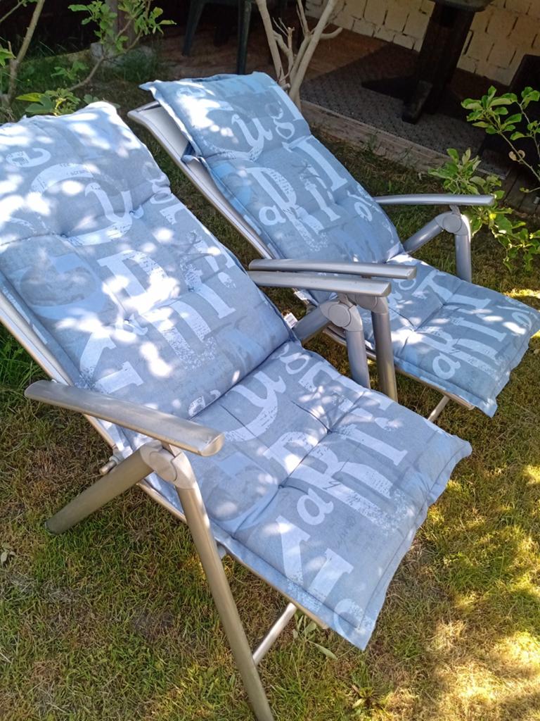 2 kampeer/campingstoelen.Hartman kussens.kleur blauw., Ophalen, Gebruikt, Campingstoel