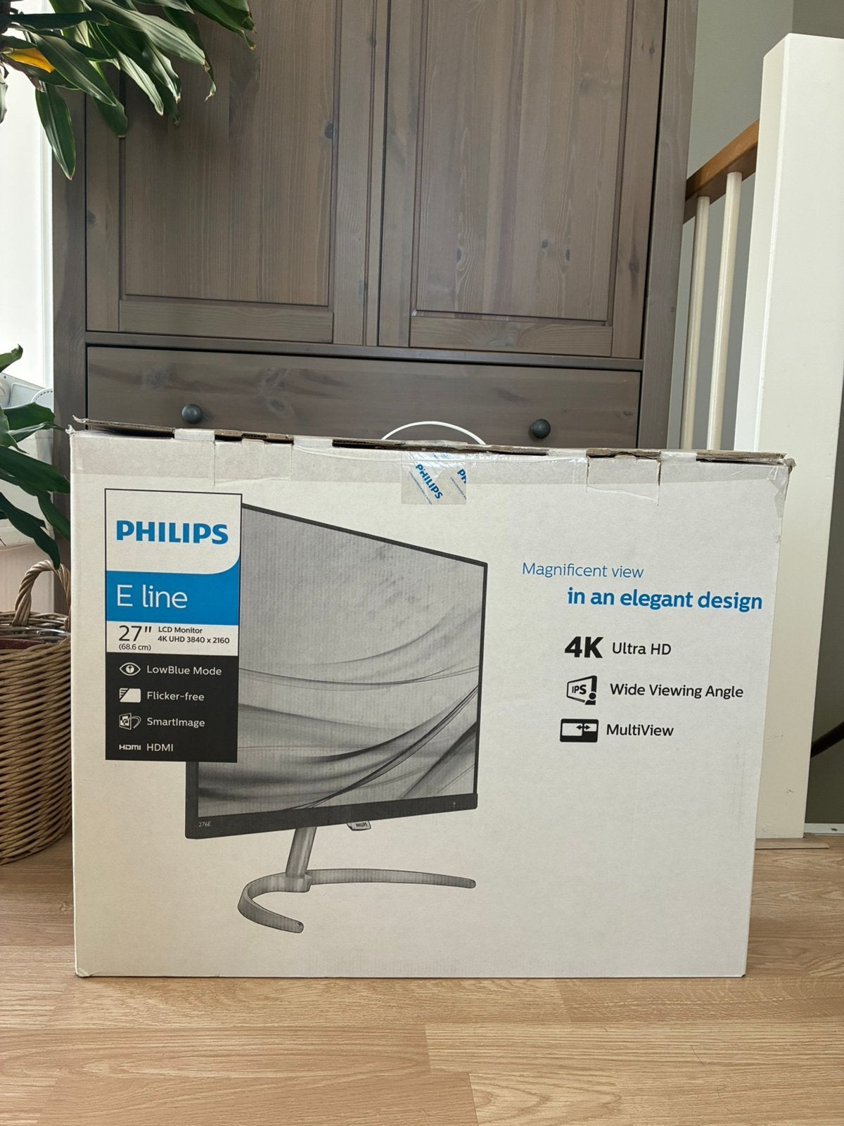 Philips 276E8VJSB 27 inch 4K UHD Monitor - Zo goed als nieuw, Ophalen, IPS, Onbekend, DisplayPort