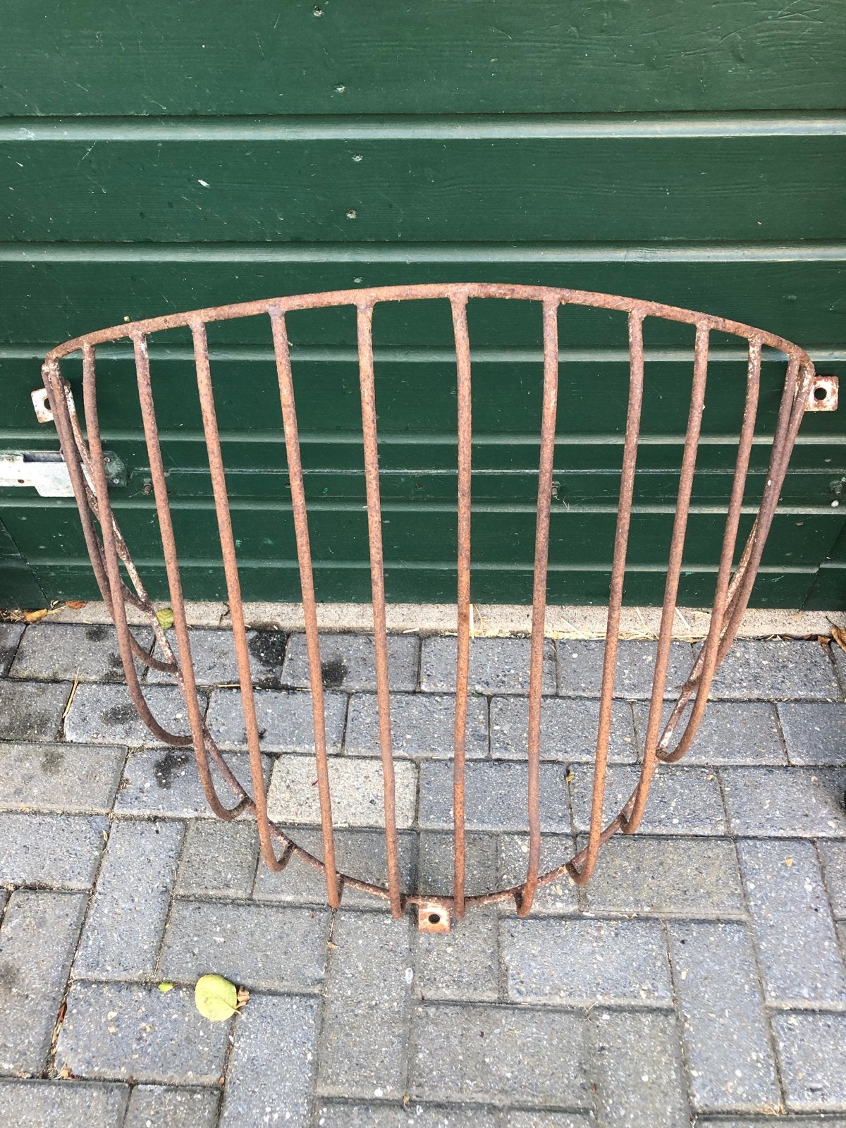 Grote stalen hooiruif b=90cm, h=60cm, d= 40cm, Ophalen, Gebruikt