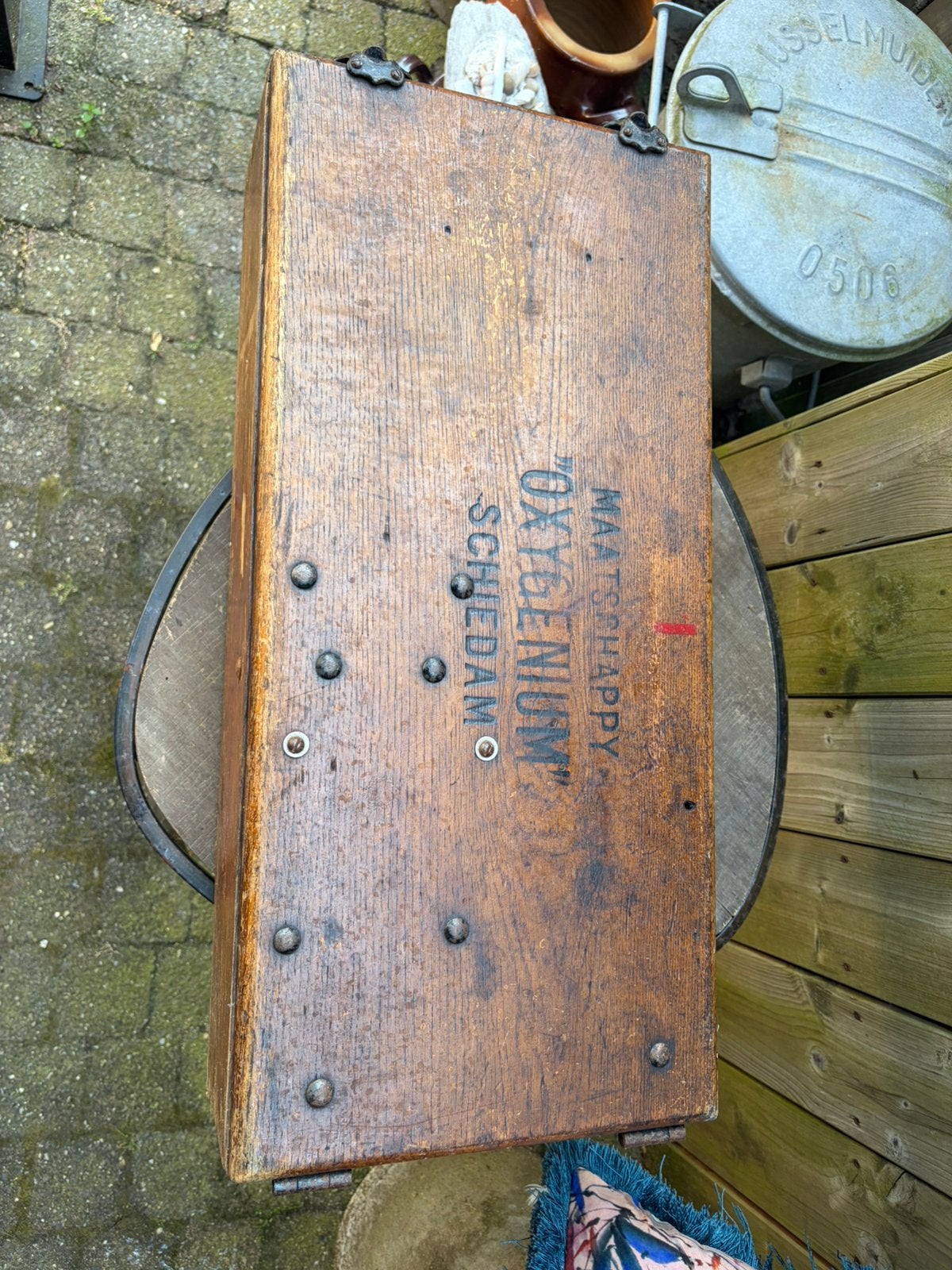 Houten kist, Antiek en Kunst, Ophalen of Verzenden