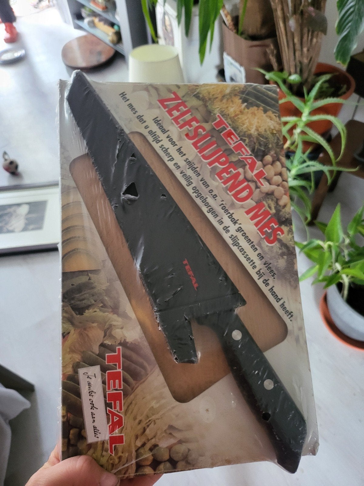 Tefal Zelfslijpend Mes - Nieuw in verpakking, Overige typen, Nieuw, Ophalen of Verzenden, Zwart
