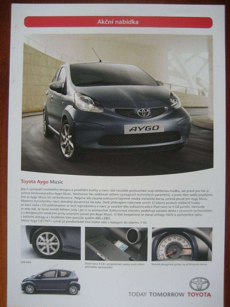 Toyota Aygo Music (2008), Ophalen of Verzenden, Nieuw, Toyota