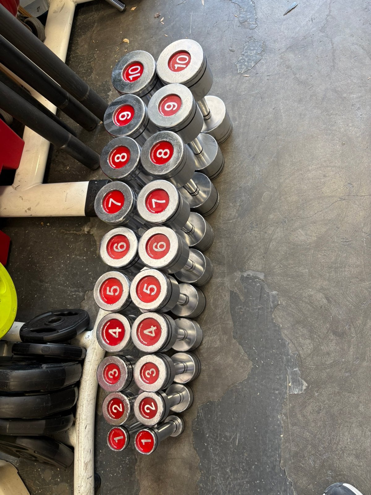 Escape chrome dumbbells dumbbell set gewichten, Ophalen, 1-10 kg, Dumbbell, Gebruikt
