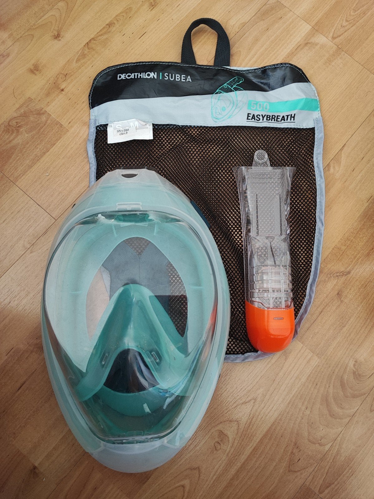 Decathlon Subea Easybreath Snorkelmasker S/M, Ophalen of Verzenden, Zo goed als nieuw, Snorkelmasker