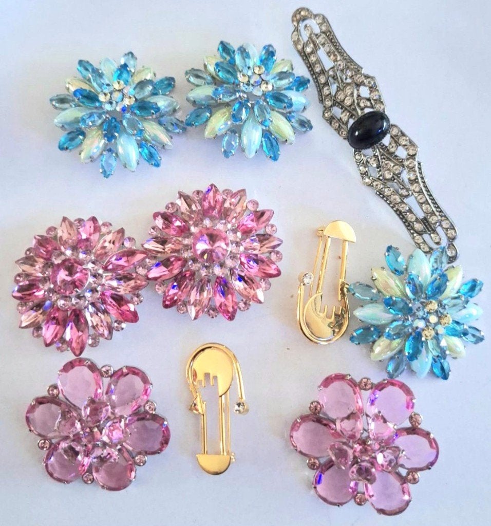 SALE Partij 10 x vintage broche F, Verzenden, Zo goed als nieuw, Overige typen
