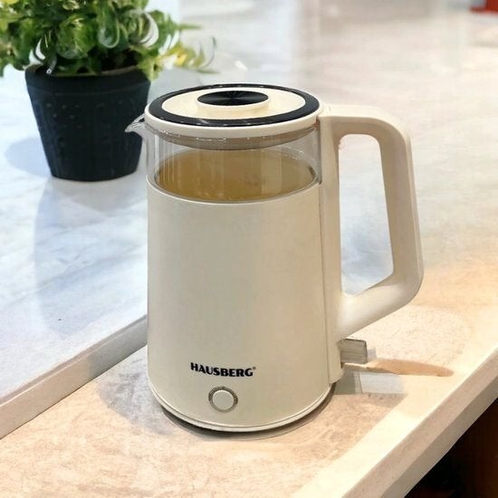 Hausberg Elektrische Waterkoker 2,0 L, Beige 1800 W, Hoofdweg 1358, 2153 LT, Nieuw-Vennep, Verzenden, Nieuw, Qapply BV