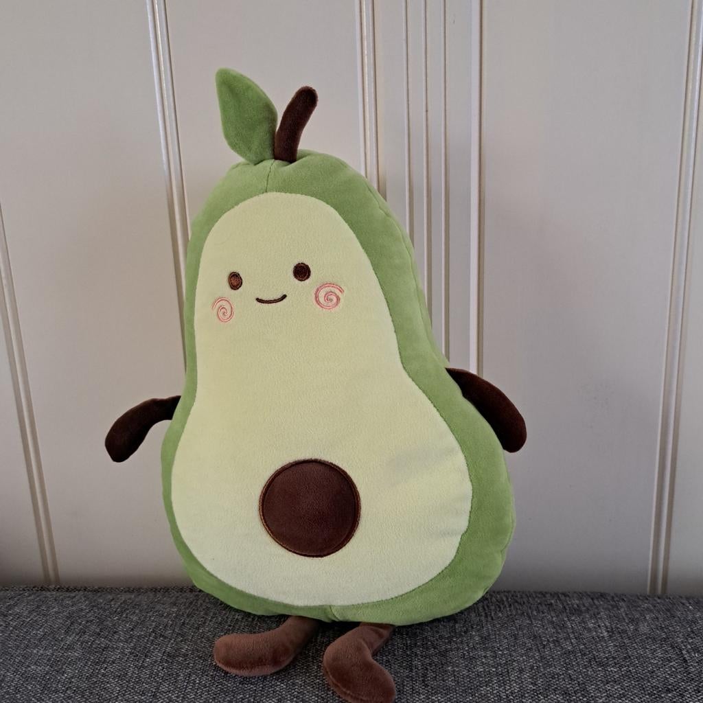 115.  Leuke Avocado Knuffel - 33cm, Overige merken, Overige typen, Ophalen of Verzenden, Met label