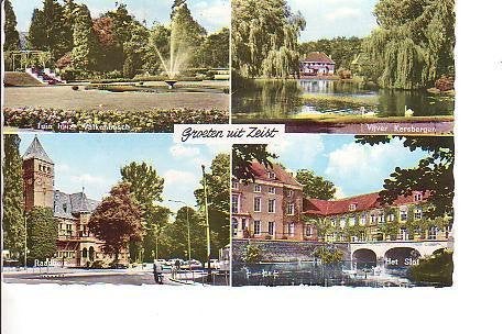 Ansichtkaart	Zeist	4-luik, Verzenden, 1960 tot 1980, Gelopen, Utrecht