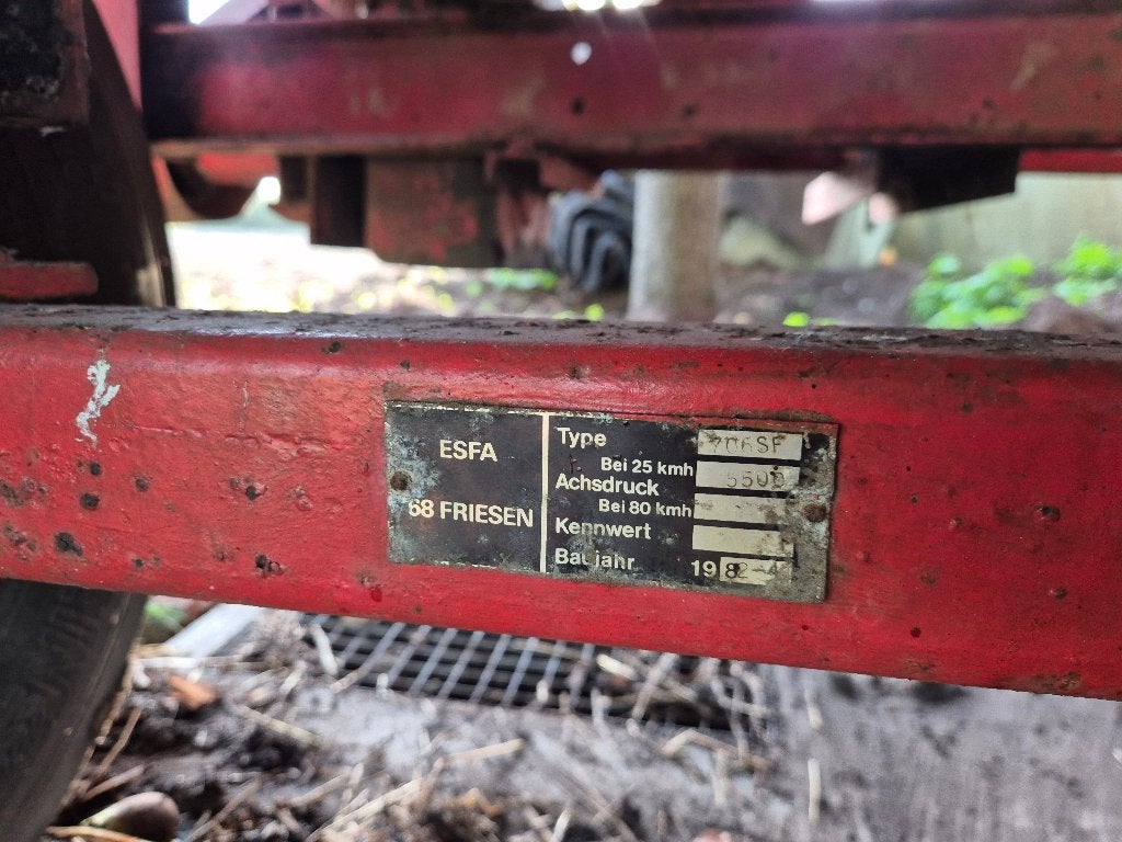 Landbouw as 5,5 ton met banden 13,5/75-17, Ophalen