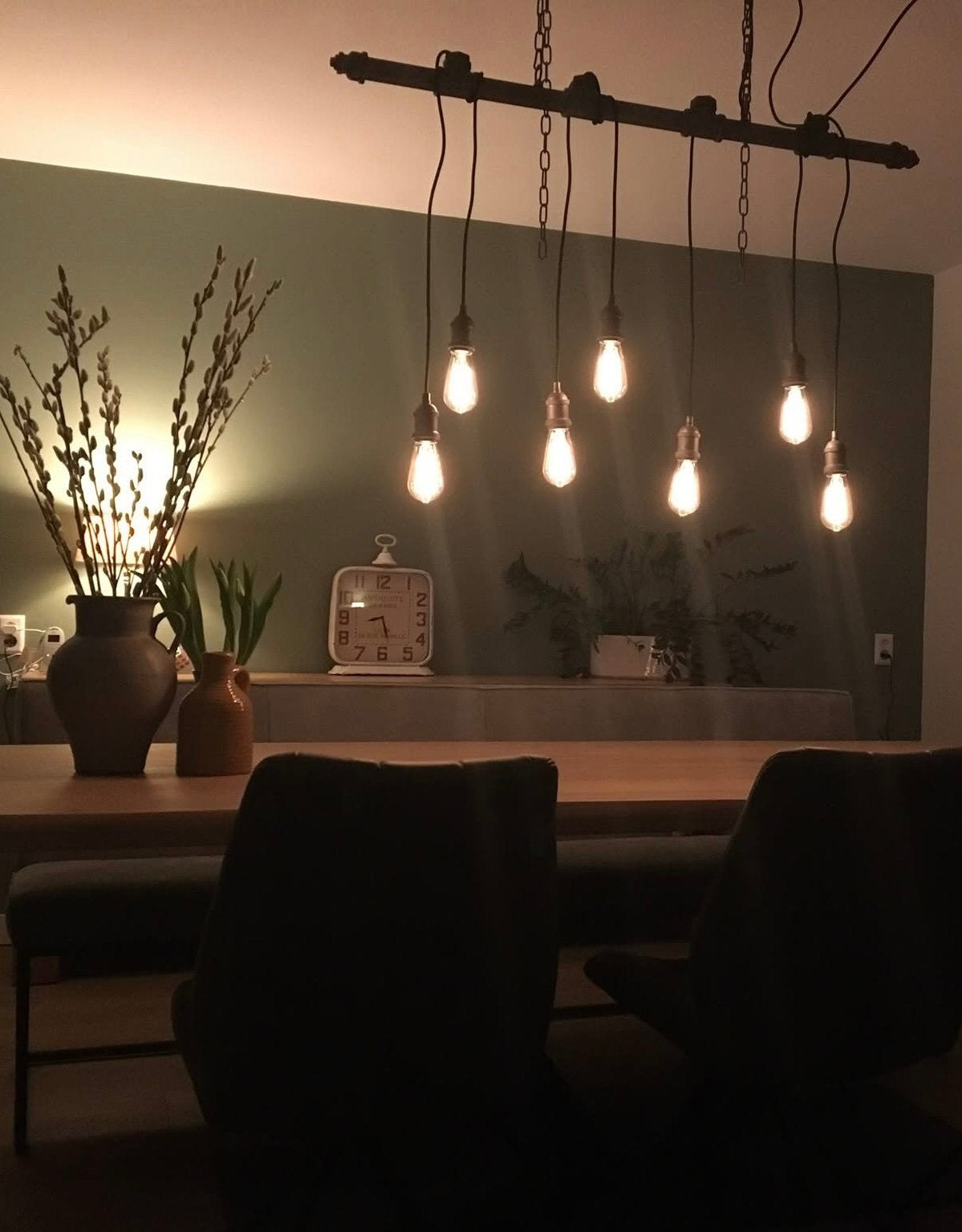 Industriële Zijlstra hanglamp incl. LED filamentlampen, Ophalen, Gebruikt, E27 (groot), Metaal