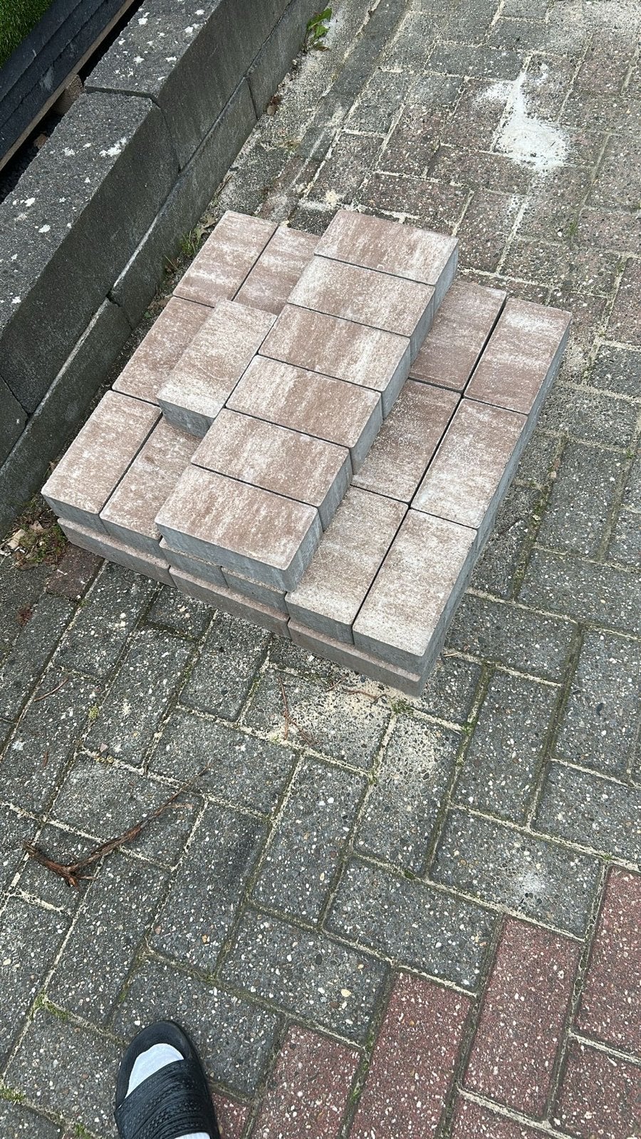 Nieuwe betonnen klinkers voor terras of oprit, Tuin en Terras, Tegels en Klinkers, Ophalen, Klinkers, Nieuw, Minder dan 5 m²