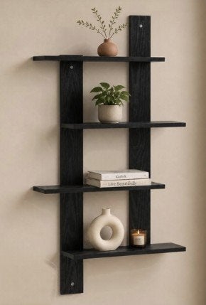 wandrek/wandplank zwart eiken fineer, Ophalen of Verzenden, Nieuw