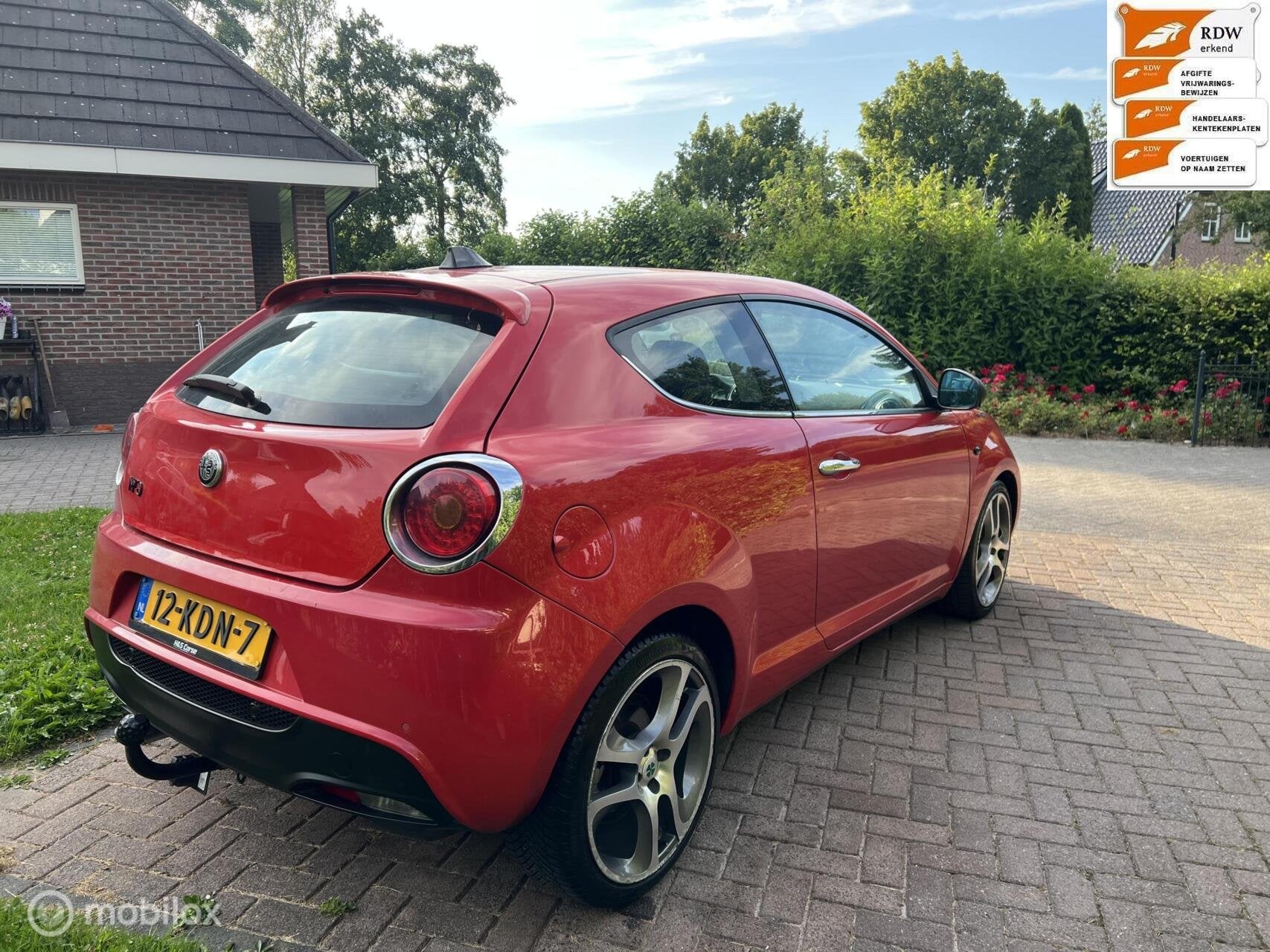 Sportieve Alfa Romeo MiTo 1.4 T/120pk Distinctive bj 2009, Auto's, Alfa Romeo, Voorwielaandrijving, Gebruikt, 4 cilinders, 49 €/maand
