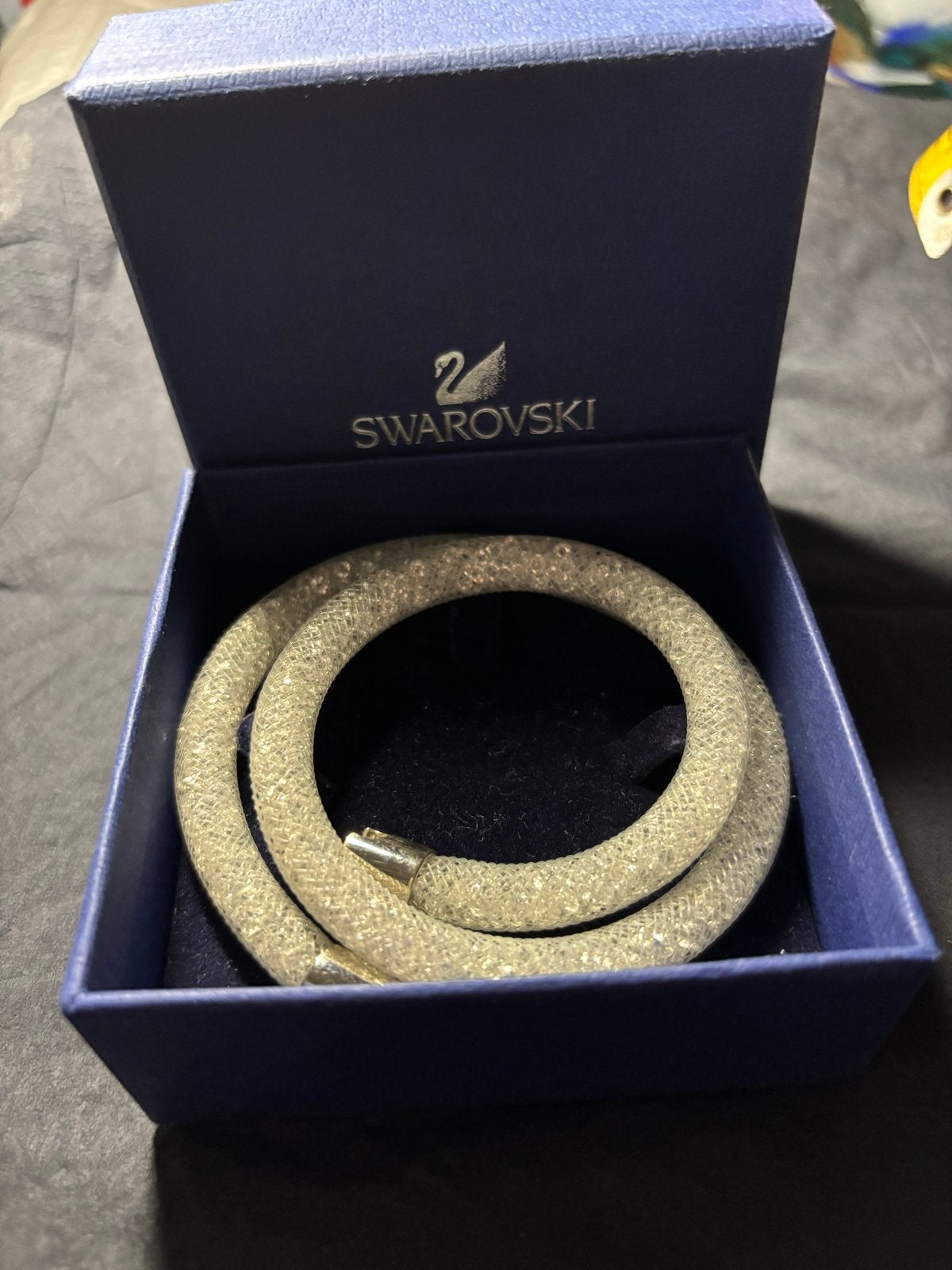 Swarovski Stardust ketting/armband - Zilverkleurig, Met kristal, Overige materialen, Ophalen of Verzenden, Zo goed als nieuw