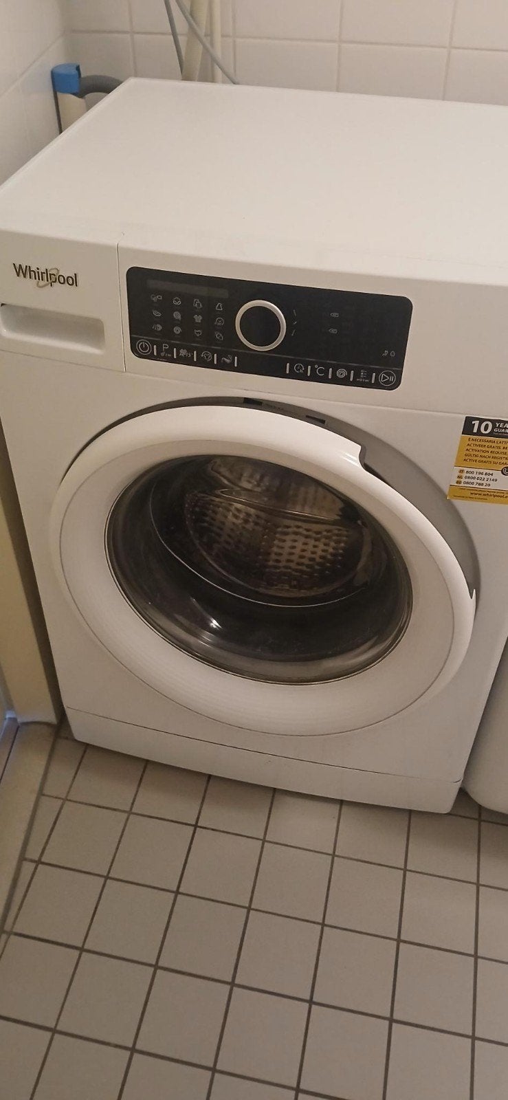 Whirlpool FSCR70410 Wasmachine - 7kg, 1400 toeren, Ophalen, Gebruikt, Wolwasprogramma, Voorlader