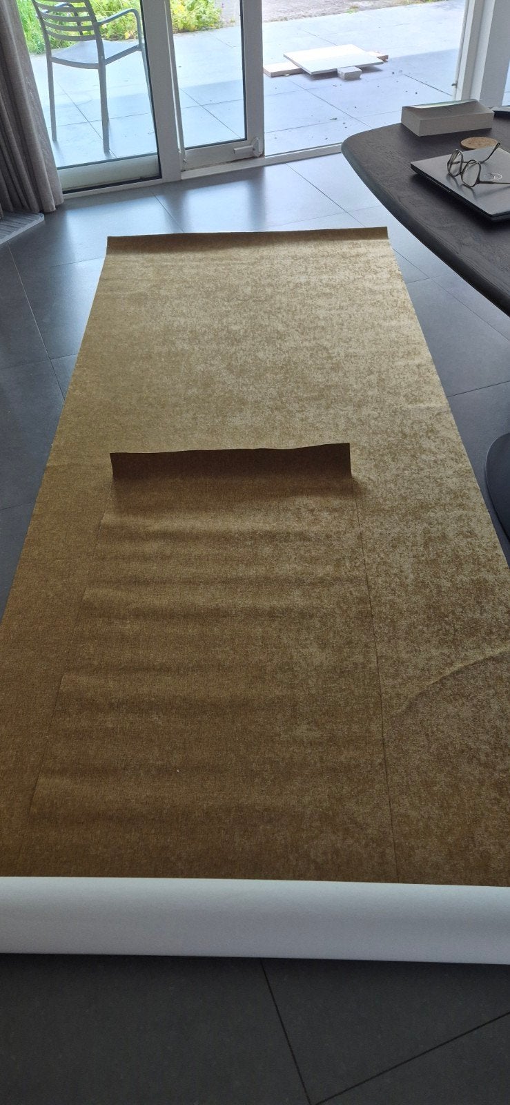 DWC Behang Sandstone no 33 - Rijke Velours Look (2 Stukken), Ophalen of Verzenden