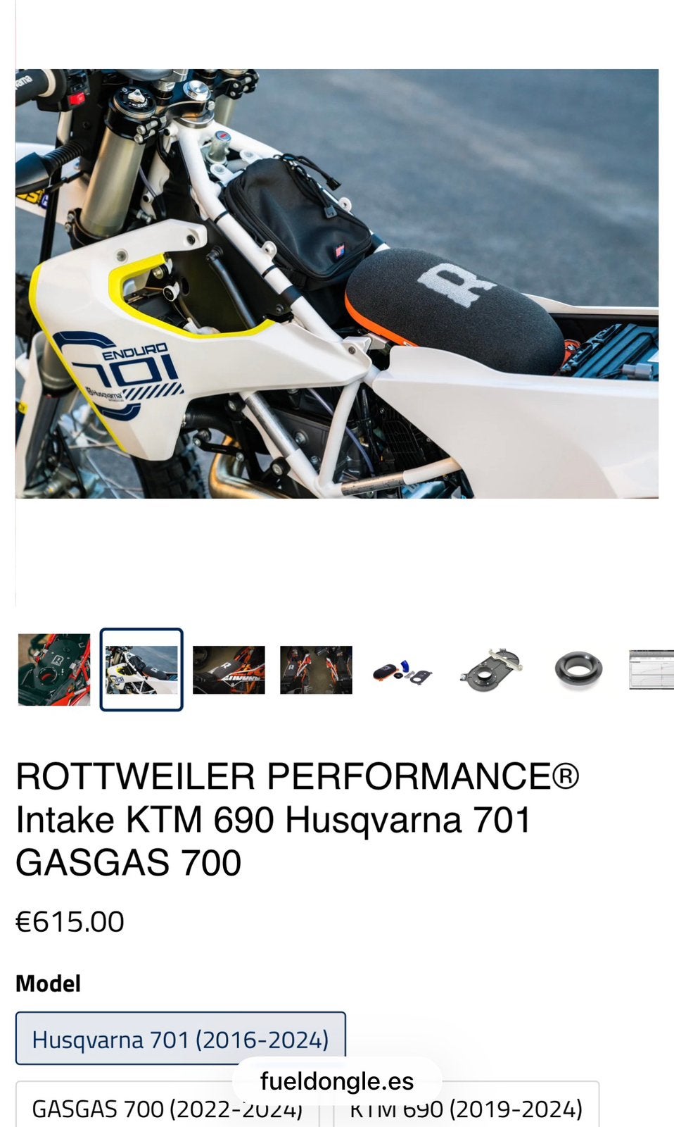 Ktm 690 smcr Rottweiler volledige inlaat., Ophalen, Gebruikt