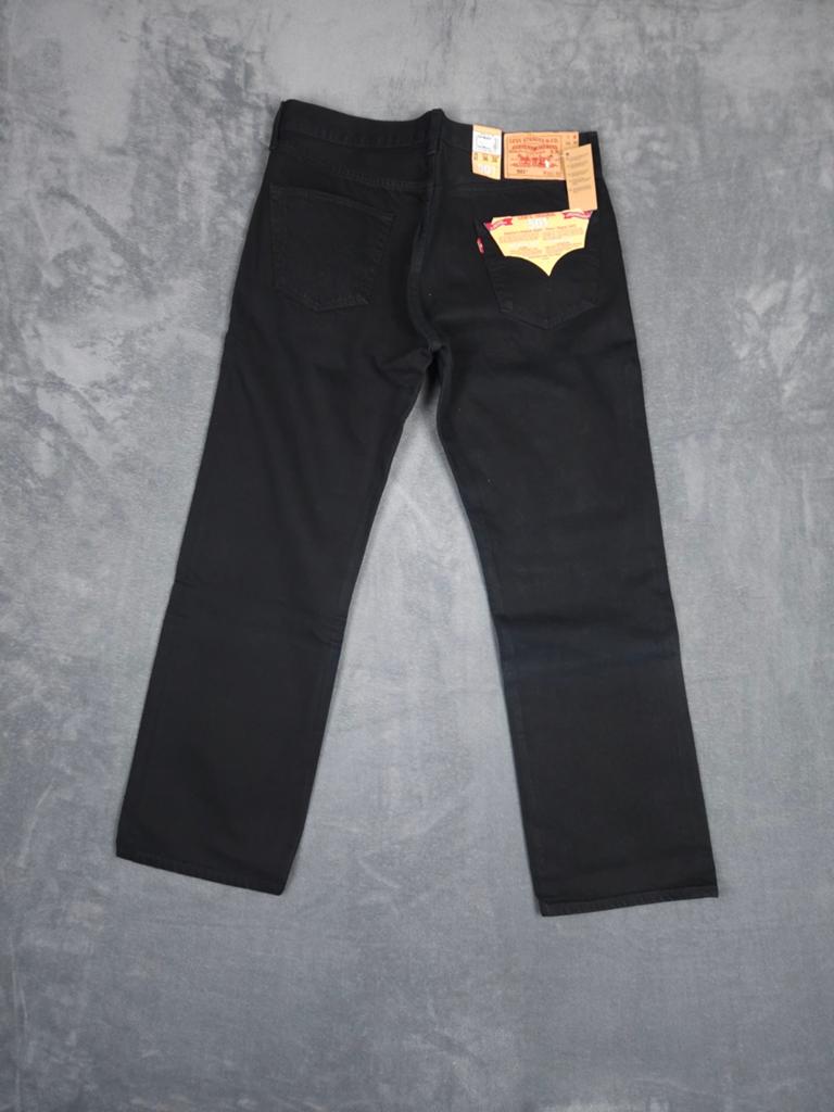 Levis 501 Broek W36 L30 Zwart 100% katoen Straight Jeans ., W36 - W38 (confectie 52/54), ., Zwart, Nieuw