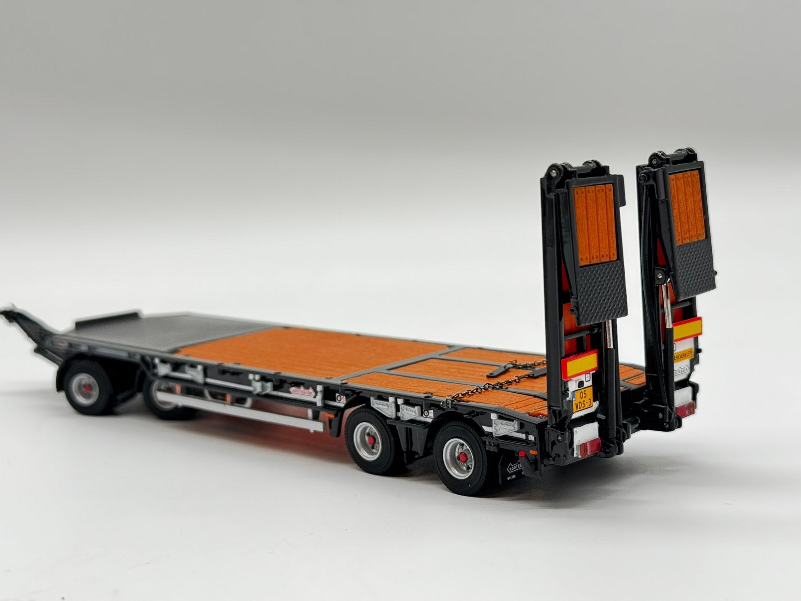 WSI NOOTEBOOM 4 assige dieplader aanhanger + kleppen, ., Nieuw, Ophalen of Verzenden, .