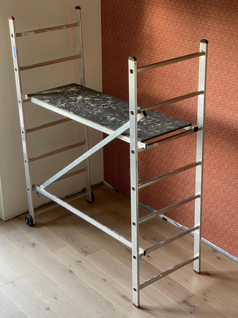 Krause steiger, Doe-het-zelf en Verbouw, Steigers, Ophalen, Zo goed als nieuw, Rolsteiger of Kamersteiger, Minder dan 2 meter