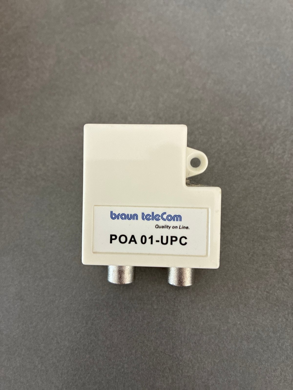 Braun Telecom POA 01-UPC Coax Splitter, Ophalen, Zo goed als nieuw, Minder dan 2 meter, Coaxiale kabel